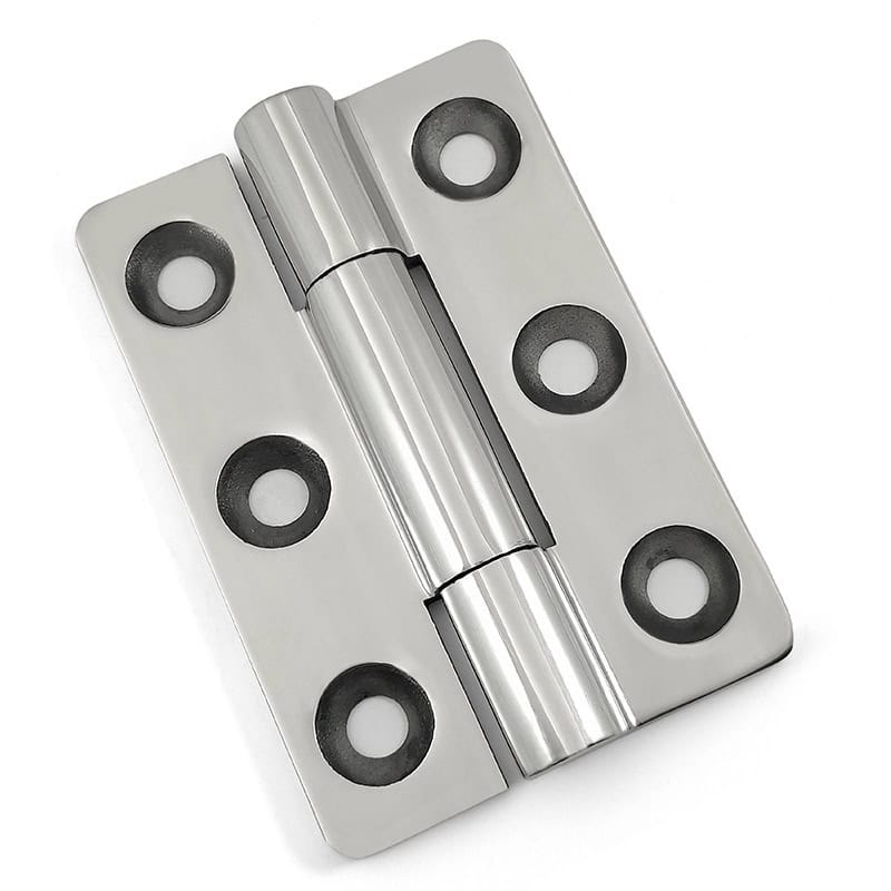 304 Stainless Steel Butt Hinge Mirror Polished Heavy Duty Flush Mount 100×70×5mm ML2-JL1013-2