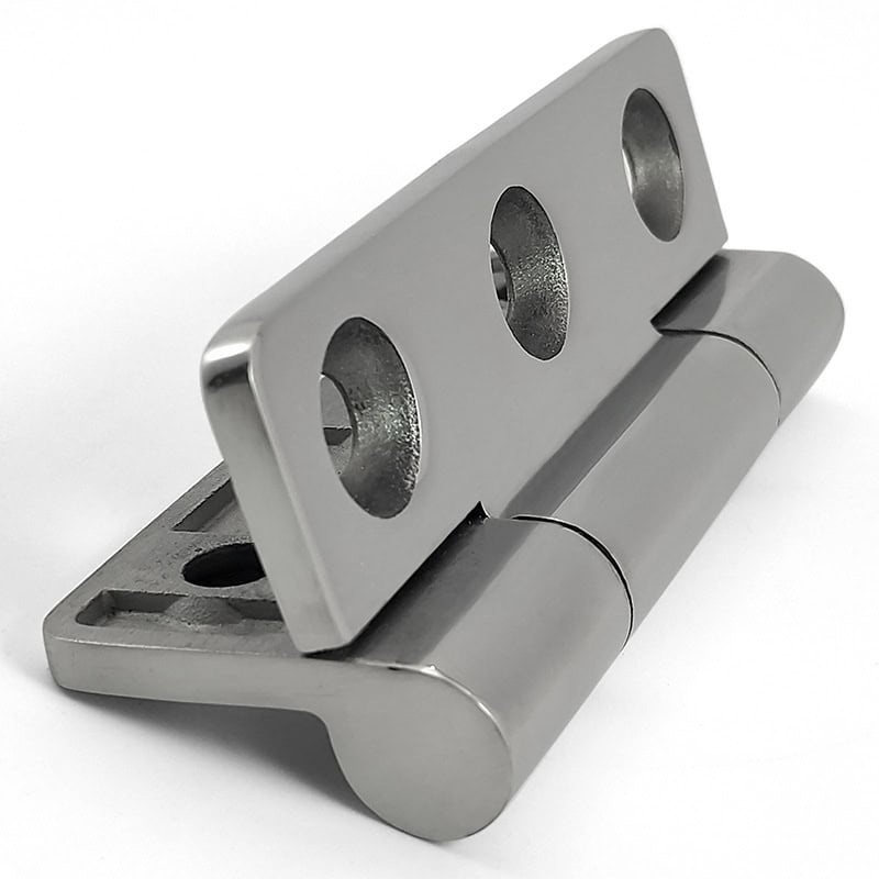 304 Stainless Steel Butt Hinge Mirror Polished Heavy Duty Flush Mount 100×70×5mm ML2-JL1013-2 - Image 4