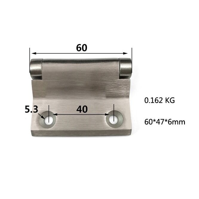 Asymmetrical Heavy Duty Hinge 304 Stainless Steel | Industrial Enclosure Hinge with Custom Options ML2-303 - Image 2