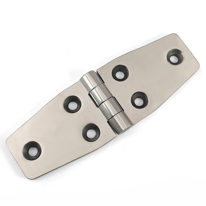 304 Stainless Steel Butt Hinge Mirror Polished Heavy Duty Asymmetrical Design 120×40×5mm ML2-JL1014-3