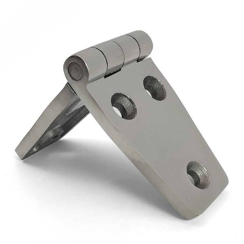 304 Stainless Steel Butt Hinge Mirror Polished Heavy Duty Asymmetrical Design 120×40×5mm ML2-JL1014-3 - Image 3