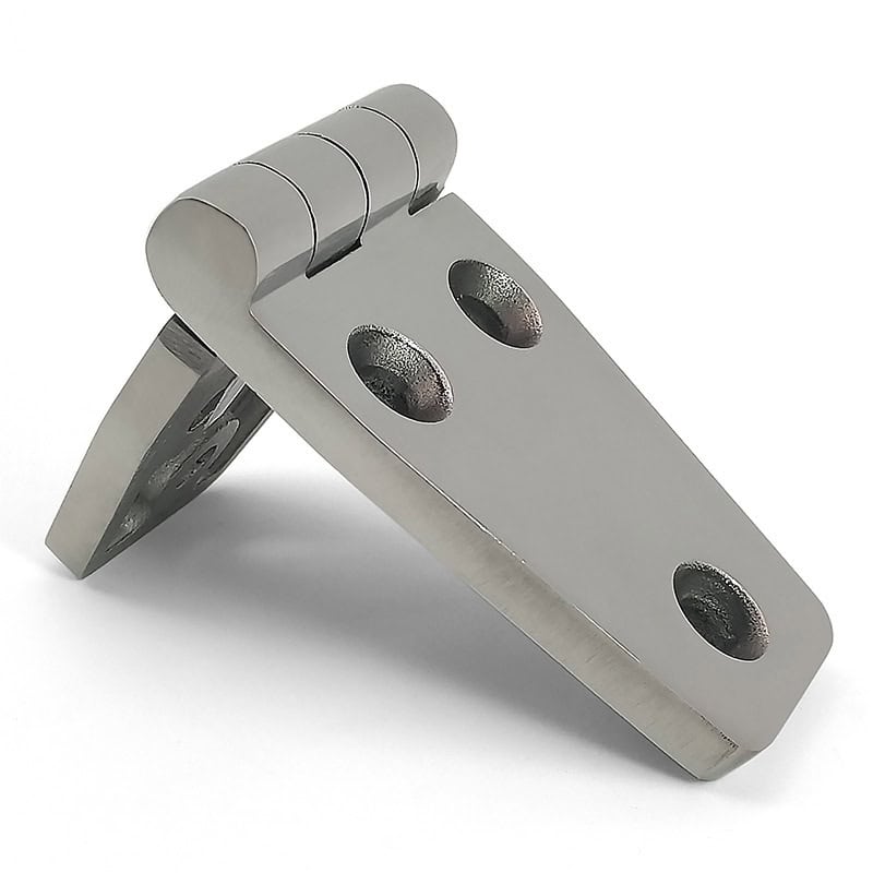 304 Stainless Steel Butt Hinge Mirror Polished Heavy Duty Asymmetrical Design 100×40×5mm ML2-JL1014-2 - Image 3