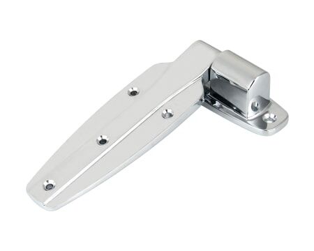 Freezer door hinges for cold storage rooms