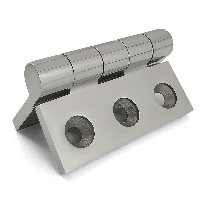 75×75mm 304 Stainless Steel Industrial Hinge ML2-JL105 | Heavy Duty Brushed Finish, Flush Mount Design - Image 4